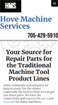 Mobile Screenshot of hovemachineservices.com